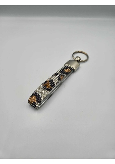 Leopar Taşlı Anahtarlık