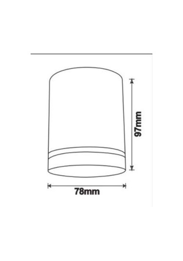 Jc090 S Siyah Tavan Armatürü Siyah