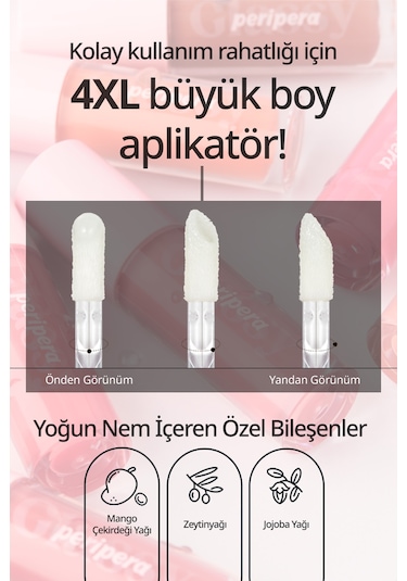 Dudaklara Dolgun Ve Işıltılı Görünüm Sunan Gloss Perıpera Ink Glasting Lip Gloss 6 Made İt 6 Made İt