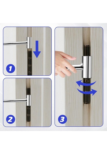 Geeksen 14-19mm Evrensel Çift Uçlu Kapı Menteşi Ayarlama Anahtarı, Dairesel Somun Tamiri Taşlı Araç