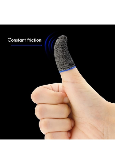 Kosona Yüksek Hassasiyetli Oyun Parmak Kılıfı - Ter Emici, Esnek, Gümüş Fiber Malzeme