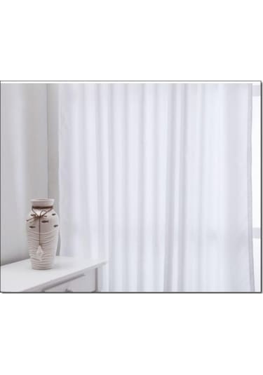 Atlas Saten Lüx Beyaz Güneşlik Perde -Kaliteyi Ucuza Alın- Beyaz
