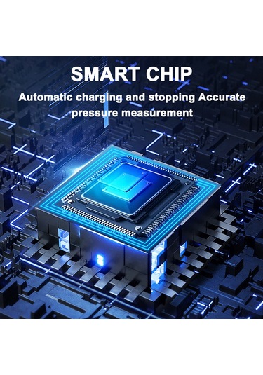 Vkemall Kablosuz Araç Şarjlı Hava Pompası - Led Ekranlı, Otomatik Durdurma, 4000mah Pil 150psı