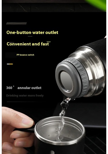 Paslanmaz Çelik Termos Bardak - 3 Kapaklı  Kutusu İle