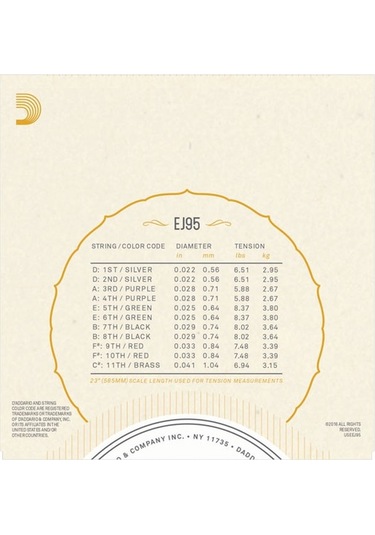 D'addario Ej95 Ud Tel Seti