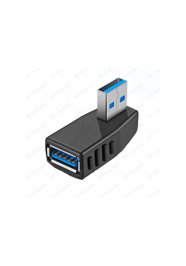 Usb 3.0 Sağ Açılı Konnektör Erkek Dişi 90 Derece Uzatma Adaptörü