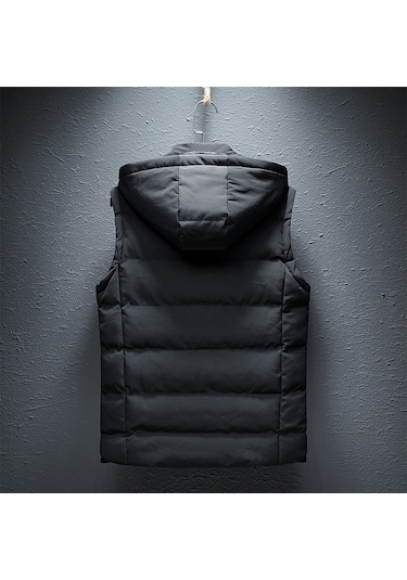 Yeni Erkek Sonbahar Ve Kış Pamuklu Yelek Yeşil