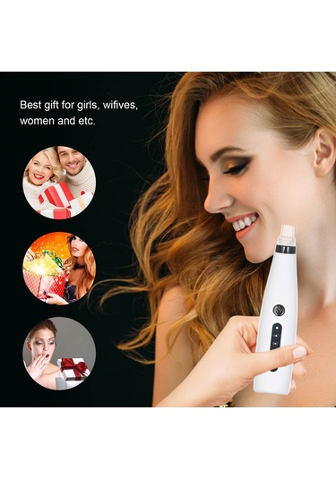 Gajeena Siyah Nokta Temizleyici - 6 Başlıklı Vakumlu Cilt Bakım Cihazı Çok Renkli