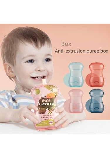 Geeroyoo 3 Aydan Büyük Bebekler İçin Sızdırmaz, Taşınabilir Mevsim Meyve Puree, Yoğurt Saklama Kutusu - Kırmızı Toptan Alım