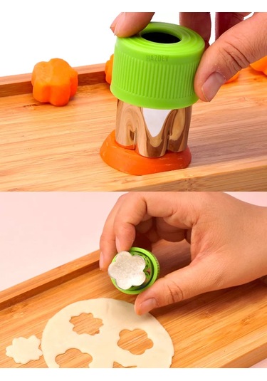 Hazdev Canape, Kurabiye Ve Sebze Dilimleme İçin Kalıp Seti 236045220 Yeşil