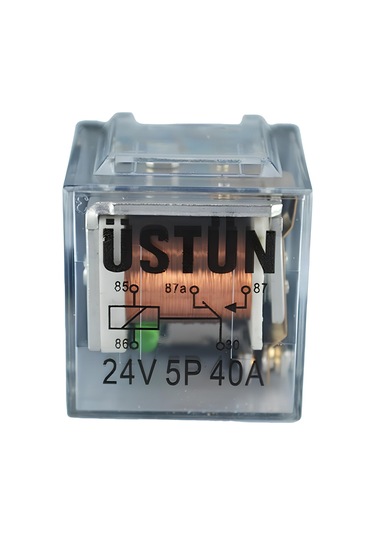 Mini Röle Şeffaf 24v 5p 40a 87a 5 Terminalli