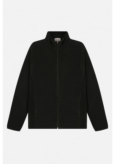 Urbanwild Polar Tam Fermuarlı Siyah Siyah