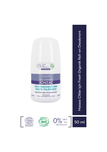 Hassas Ciltler Için Fresh Organik Roll On Deodorant 50ml