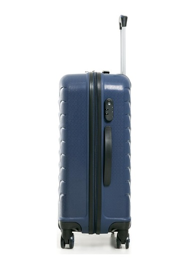 Yefa Pp Polipropilen Kırılmaz Orta & Kabin Boy 2'li Valiz Seti Lacivert