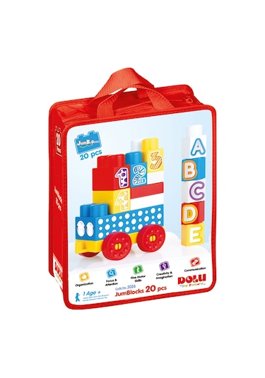 5026 Cantalı Mega Blok 20 Lı Dolu Oyuncak