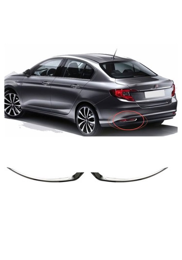 Egea 2015 Sonrası Krom Paslanmaz Çelik Reflektör Çerçevesi