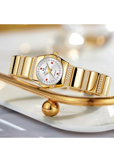 Sones Kadın Yuvarlak Kadranlı Bilezik Kuvars Kol Saati Siyah