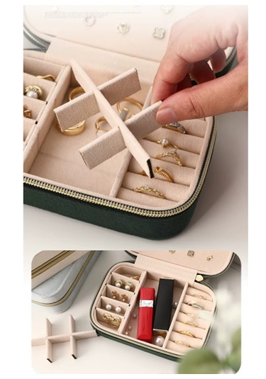 Gmn-1 Lüks Takı Mücevher Kutusu - Seyahat Takı Kutusu