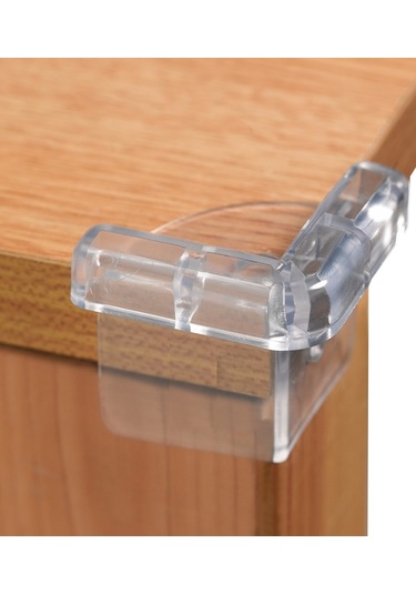 Baby Lock Çocuk Güvenlik Silikon Yumuşak Köşe Koruyucusu 4 Adet Çok Renkli