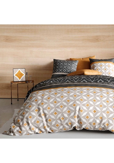 Coté Blanc Rock %100 Pamuk Çift Kişilik Nevresim Takımı Çok Renkli