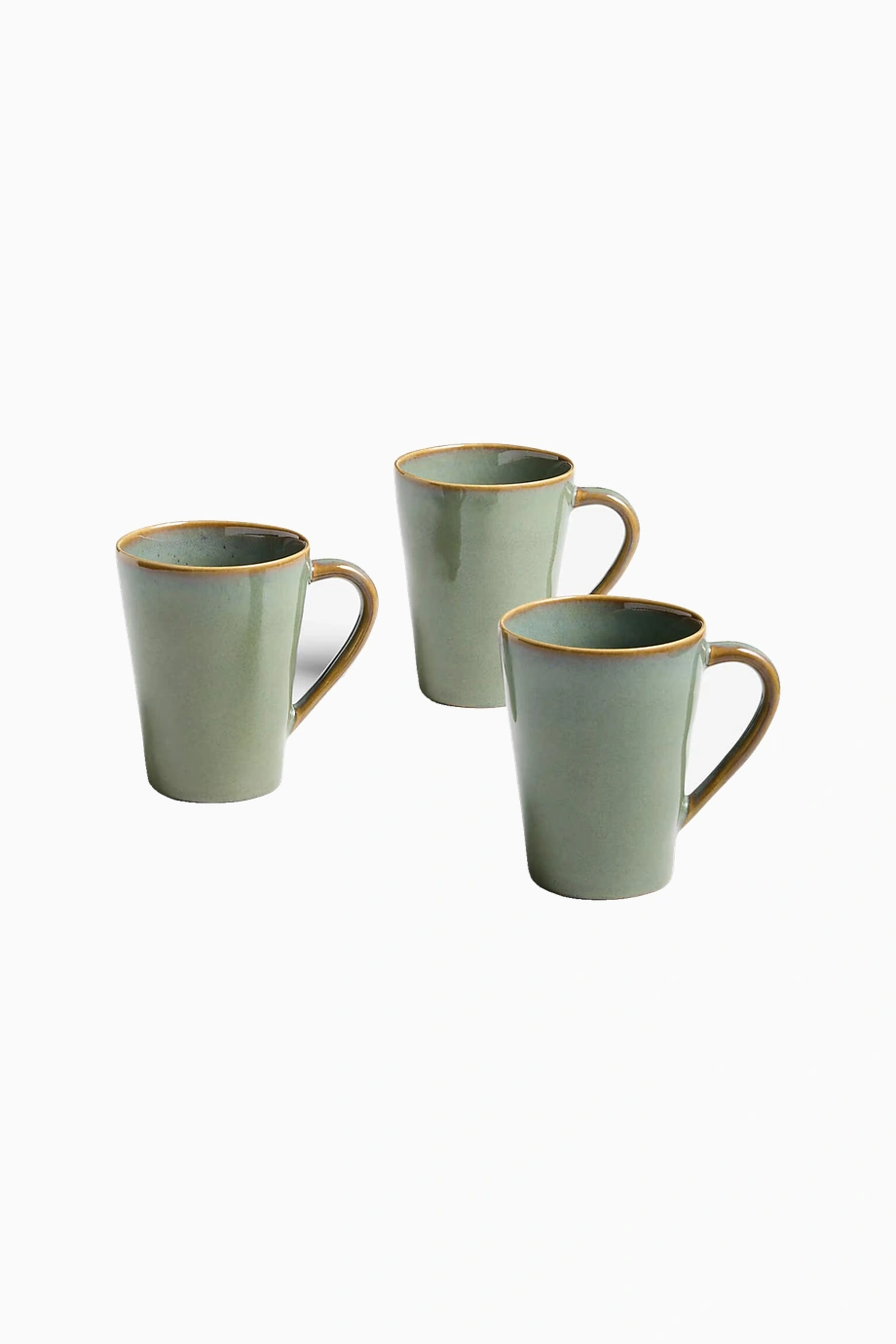 Marin Adaçayı Yeşili El Yapımı Stoneware Seramik Kupa 350 Ml Yeşil