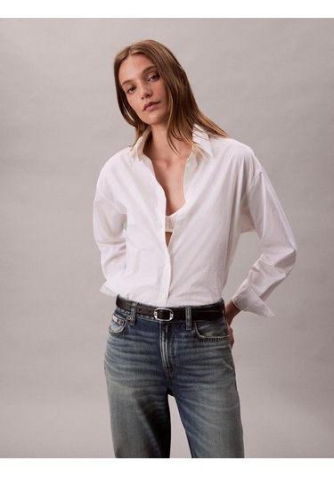 Calvin Klein Aop Logo Perfect Button-down Shi-11647 Beyaz