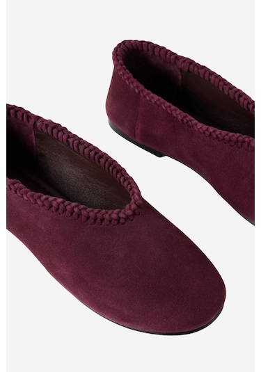 A Emery Park Braided Süet Babet, Burgundy Bordo