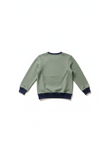 Coupon Çocuk Sweatshirt / Logo Baskılı Su Yeşili