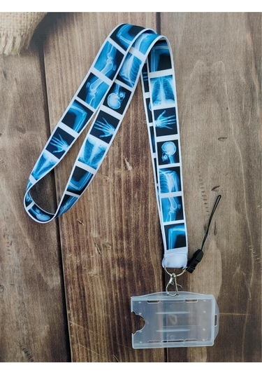 Röntgen Radyoloji Kart Askısı Yaka Kartı Boyun Askı İpi Telefon Askısı Yatay Dikey Kart Koruyucu