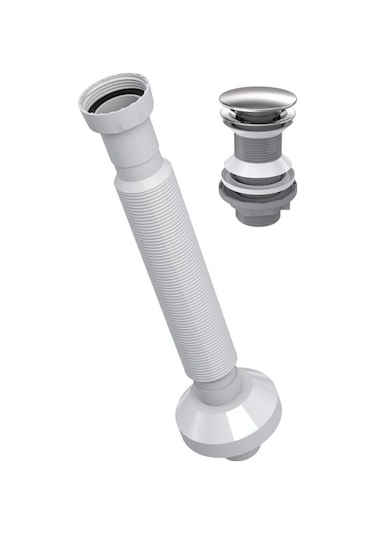 İz Yapı Pop-up Körüklü Sifon Gri