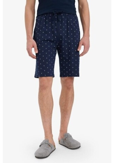 DeFacto Regular Fit Desenli Cepli Şort Pijama Altı E0513AX25SMNV135