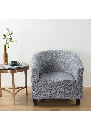 Sones Elastik Her Şey Dahil Tek Yarım Daire Baskılı Kanepe Kılıfı Kentsel Yaşam