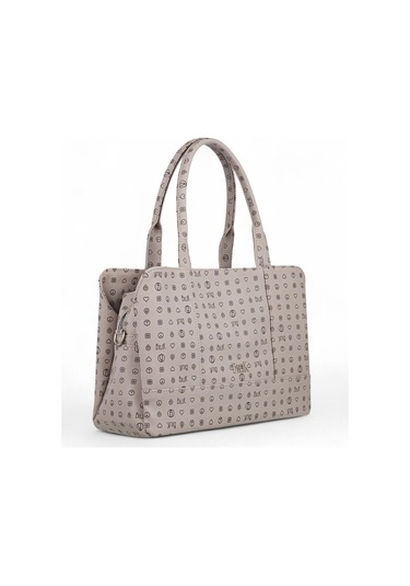 Bilik Deri Monogram Gri Kadın Omuz Çantası Dlr 122-mn Gri
