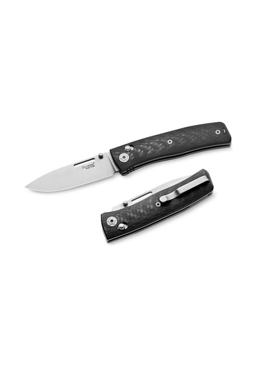 Lionsteel Nini - Carbon Fiber - Full Handle Kamp Çakı Siyah