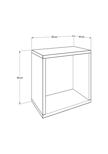 Adoremobilya Rainbow Genç Odası Duvar Raf-Mor