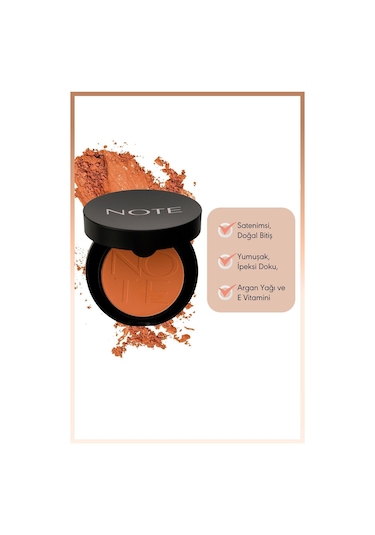 Note Cosmetique Luminous Silk Compact Blusher Toz Allık - 03 Coral