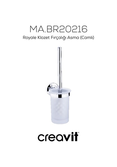 Creavit BR20216 Joyful Tuvalet Fırçalığı Cam - Duvardan