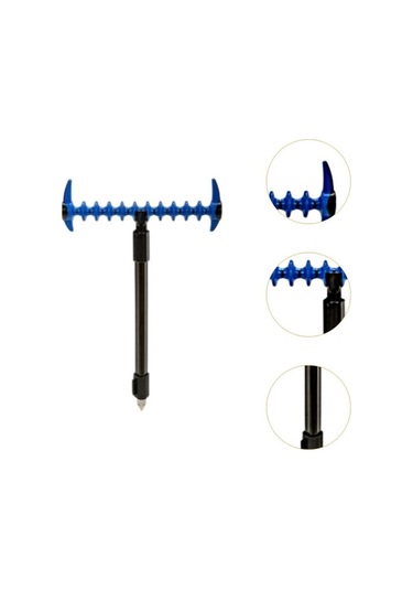 Pazly Balıkçı Çubuk Tutucu Dinlenme Kolu Tip-b Zemin Fişi - Pratik Ve Kolay Kullanım