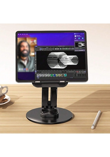 Masaüstü Tablet Standı Büyük Boy Tablet Tutucu Metal