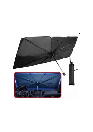 Bod Ön Cam Şemsiye Güneşlik Katlanabilir Esnek Gölgelik 140x80