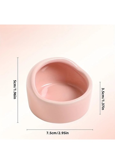 Honeybeeshop 3 Parça Seramik Hamster Kasesi Random Color 3 Pieces Sıçrama Dayanıklı Devrilmez Çiğnemeye Dayanıklı Kolay Temizlenir Hamster Ginepig Chinchilla Kirpi