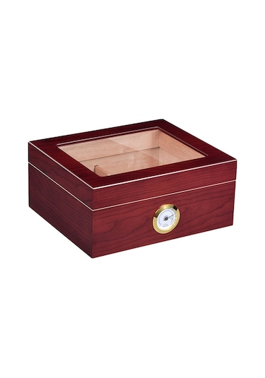 Falconetti Kahverengi Camlı Humidor Puro Kutusu Rb95khv