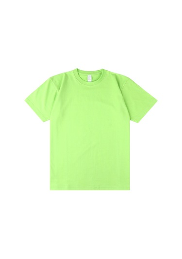 Yeni Japon Ağır Sıklet Düz Pamuklu Kısa Kollu Zeytin Yeşili Zeytin Yeşili