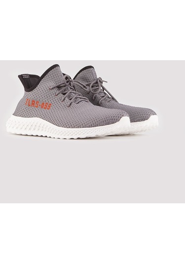 Triko Füme Bağcıklı Erkek Spor Ayakkabı-Füme (521647977) Füme