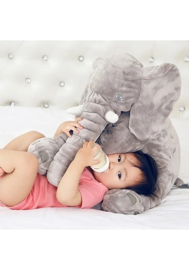 Zyzqstore Fil Peluş Vücut Yastığı Büyük Kanepe Yastık Çok Renkli Fil Yastık Çok Renkli