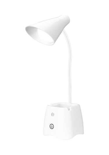 S-link Sl-m9002 Usb Destekli Paslanmaz Çelik Beyaz Masa Üstü 12 Smd Ledli Okuma Lambası Diğer