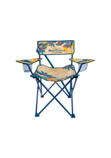 Desenli Katlanır Kamp Piknik Sandalyesi Rejisör Koltuğu Çok Renkli