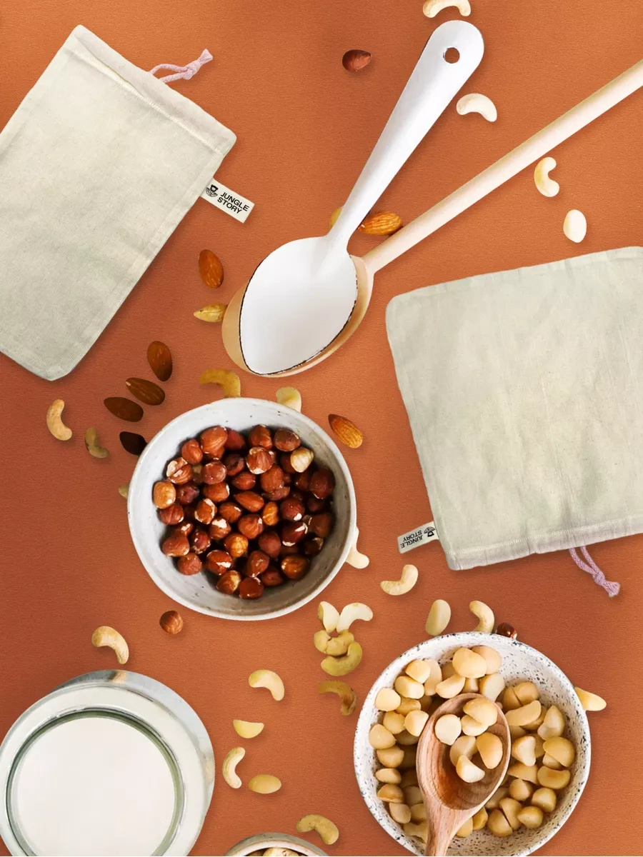 Jungle Story Pamuklu Süzme Torbaları, Sıkma Ve Süzme İçin, 2 Adet 179795711 Diğer