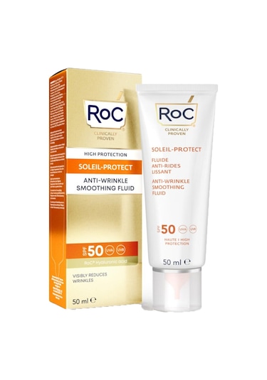 Roc Soleil-Protect Anti-Wrinkle Kırışıklık Karşıtı Likit Güneş Kremi SPF50 50 ML