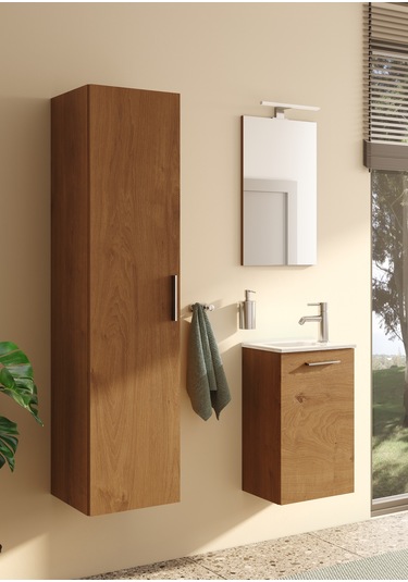 VitrA Mia 69565 Banyo Dolabı Seti, Altın Meşe, 40 cm Altın Meşe